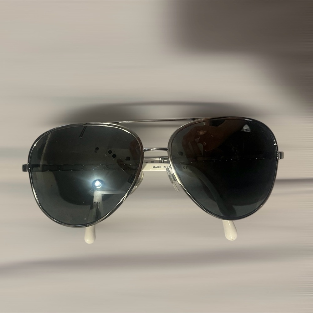 CHANEL Black Aviator Sunglasses
